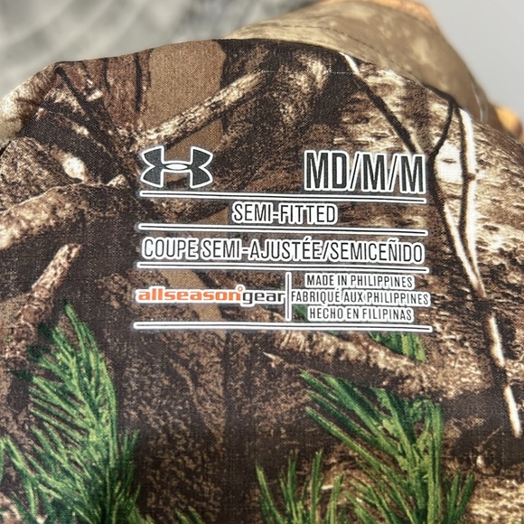 Under Armour Real Tree Camo Semi-Fitted Womens (M) Button Up Long Sleeve - Picture 6 of 9